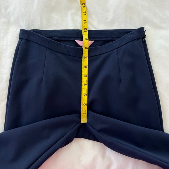 Lilly Pulitzer Midnight Navy Alessia Stretch Navy Dinner Dress Pants, Size 2 - Picture 8 of 13